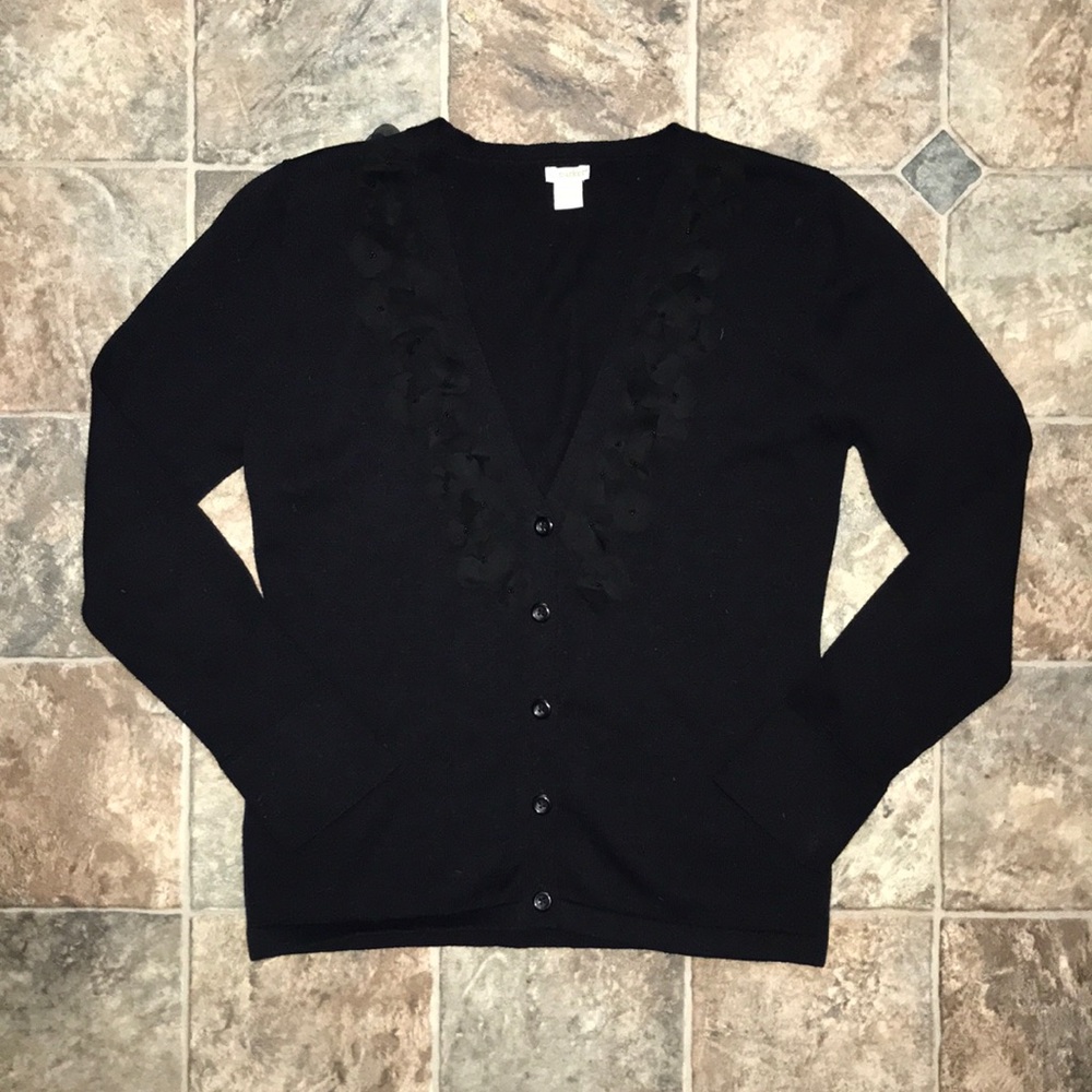 KC Parker 14 / 16 Black Cardigan Sweater